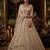 Beige Net Heavily Embroidered Bridal Reception Lehenga Choli Set