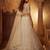 Off-White Net Embroidered Bridal Reception Lehenga Choli Set