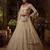 Beige Net Heavily Embroidered Bridal Reception Lehenga Choli Set