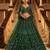 Green Net Embroidered Heavy Festive Lehenga Choli Set