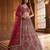 Pink Net Sequins Embroidered Designer Lehenga Choli Set