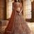 Orange Net Sequins Embroidered Festive Lehenga Choli Set