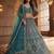 Blue Net Sequins Embroidered Party Wear Lehenga Choli Set