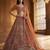 Orange Net Sequins Embroidered Festive Lehenga Choli Set