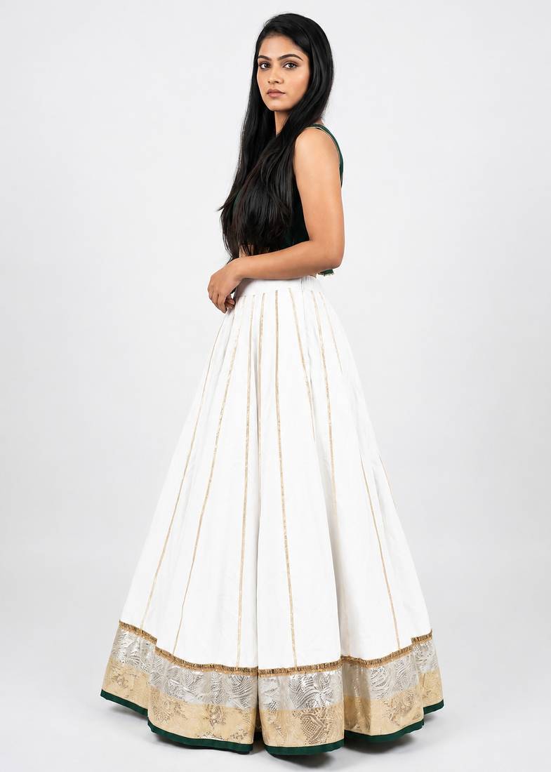  Long Flair Chaniya Skirt for Navratri & Garba  Free Size (upto XL)