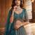 Blue Net Sequins Embroidered Party Wear Lehenga Choli Set