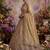 Beige Net Embroidered Designer Lehenga Choli Set