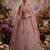 Onion Pink Net Embroidered Designer Lehenga Choli Set