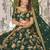 green art silk embroidered lehenga choli