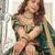 green art silk embroidered lehenga choli