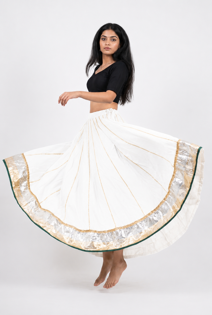  Long Flair Chaniya Skirt for Navratri & Garba  Free Size (upto XL)