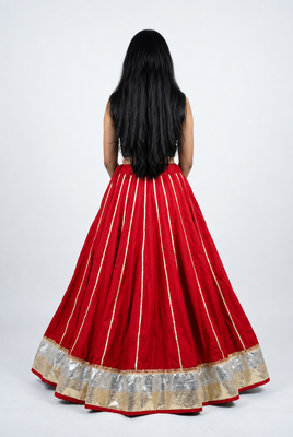  Long Flair Chaniya Skirt for Navratri & Garba  Free Size (upto 42) 2