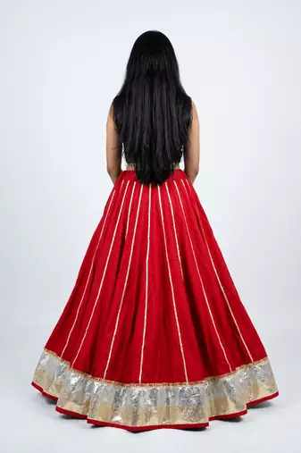  Long Flair Chaniya Skirt for Navratri & Garba  Free Size (upto XL)