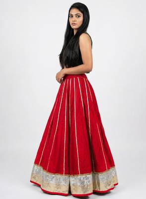  Long Flair Chaniya Skirt for Navratri & Garba  Free Size (upto 42) 1