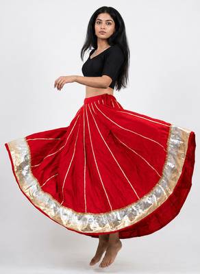  Long Flair Chaniya Skirt for Navratri & Garba  Free Size (upto 42) 3