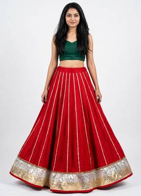  Long Flair Chaniya Skirt for Navratri & Garba  Free Size (upto 42) 4