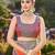 Women pink & orange banarasi jacquard woven silk blend festive saree