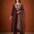 Embroidery Viscose Silk Fabric A-line Kurta Pant and Dupatta Set