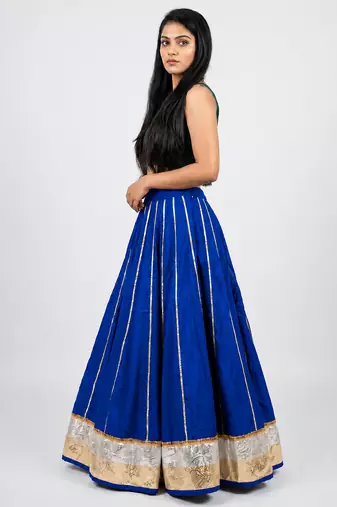  Long Flair Chaniya Skirt for Navratri & Garba  Free Size (upto XL)