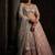 Peach color Sequins Embroidery Work net Lehenga Choli set