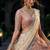 Peach color Sequins Embroidery Work net Lehenga Choli set