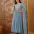Embroidery Silk Fabric Flared Kurta Pant and Dupatta Set