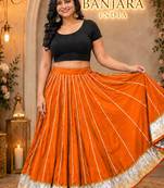  Long Flair Chaniya Skirt for Navratri & Garba  Free Size (upto XL)