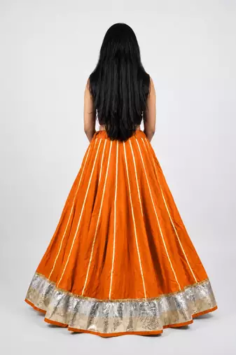  Long Flair Chaniya Skirt for Navratri & Garba  Free Size (upto XL)