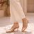 rose gold rock stud embellished heels