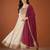 Women's Beautiful Embroidery Work Vichitra Silk Fabric Flared Anarkali Pant and Dupatta Set