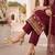 gold embroidered pointed toe kitten heels
