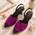 fuchsia pink eclipse crystal embellished kitten heels