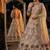  cream color Coding Sequins Work With Cancan net Lehenga Choli set