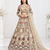  cream color Coding Sequins Work With Cancan net Lehenga Choli set