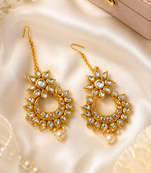 Surya Pushp Premium Kundan Earrings