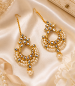 Chandrika Pearl Premium Kundan Earrings