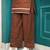 Terracotta Earth Sleeveless Chocolate Co-Ord Set