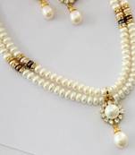 Real Pearls Double String Pearls Set 