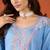 Women's Gorgeous Embroidery Viscose Silk Fabric Straight Kurta Pant and Dupatta Set