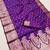 Purple  soft banarasi silk blend  saree with self weaving design zari weaving pallu and blouse