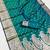 Sea green  soft banarasi silk blend  saree with self weaving design zari weaving pallu and blouse