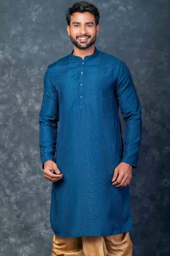 cream  kurta dhoti  set for men with embroidered work