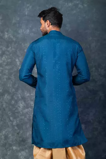 cream  kurta dhoti  set for men with embroidered work