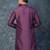 purple kurta dhoti  set for men with embroidered work