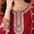 Women's Beautiful Embroidery Work Vichitra Silk Fabric Straight Kurta Sharara and Dupatta Set