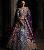  purple color Coding  Sequins Work With Cancan net Lehenga Choli set
