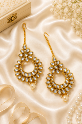 Pushpanjali Premium Kundan Earrings 1