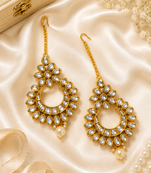 Pushpanjali Premium Kundan Earrings
