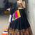 BLACK RAYON COTTON EMBROIDERY  SEMI STICHED NAVRATRI CHANIYA CHOLI