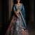 Teal color Coding  Sequins Work With Cancan net Lehenga Choli set